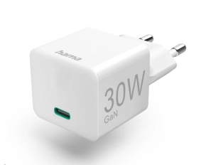 Hama rychlá USB nabíječka GaN, USB-C PD/QC 30 W