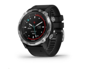 Garmin Descent Mk2 Sapphire, Silver/Black band