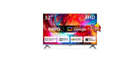 CHiQ L32M8TG TV 32", FHD, smart, Google TV, dbx-tv, Dolby Audio, Frameless, stříbrná