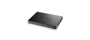 Zyxel XGS2220-54HP, L3 Access Switch, 600W PoE, 40xPoE+/10xPoE++, 48x1G RJ45 2x10mG RJ45, 4x10G SFP+ Uplink, incl. 1 yr