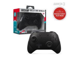 Hyperkin Armor3 NuChamp Wireless Game Controller For Nintendo Switch®/Nintendo Switch® Lite (Black) LED