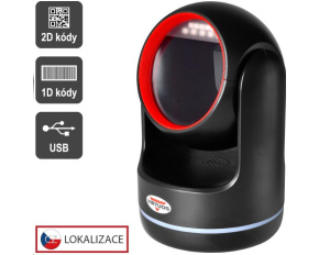 Virtuos CCD 2D čtečka Virtuos HT-861A, stacionární, USB, černá