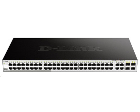 D-Link DGS-1210-52 52-port Gigabit Smart+ Switch, 48x GbE, 4x RJ45/SFP, fanless