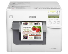 Epson ColorWorks C3500, cutter, disp., USB, Ethernet, NiceLabel, white