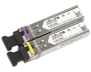 MikroTik SFP (miniGBIC) modul S-45/54LC80D, SM, 80km, 1.25G (pár)