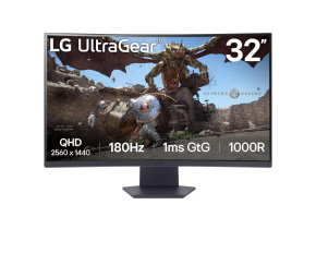 LG MT VA LCD LED 31,5" 32GS60QC - VA panel, 1ms, 180Hz, 2560x1440, HDMI, DP, zakriven, AMD freesync, HDR10, sRGB 99%