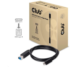 Club3D Kabel USB 3.1 typ C Gen2 na USB typ B (M/M), 1m