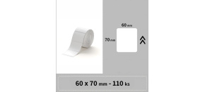 Niimbot štítky T 60x70mm 110ks Bílé pro B3S