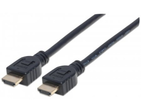 MANHATTAN kabel In-wall CL3 High Speed HDMI s Ethernetem, HEC, ARC, 3D, 4K, stíněný, 2m, Black