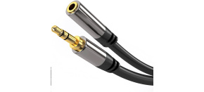 PREMIUMCORD prodlužovací kabel, Jack 3.5mm - Jack 3.5mm M/F 1,5m