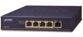 Planet POE-E304 PoE extender, 1xPoE-in, 4xPoE-out 65W, 802.3bt/at/af, Gigabit