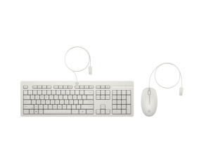 HP 225 Wired Mouse and Keyboard Combo - Česká-Slovenská White