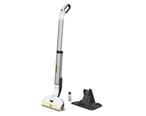 Karcher EWM 2 podlahová myčka, systém dvou nádrží, pro veškeré tvrdé podlahy, parkovací stanice, bílá