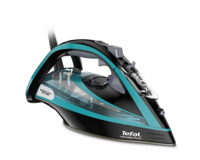 Tefal Ultimate Pure FV9844E0 napařovací žehlička, 3200 W, funkce Anti Drip, automatické vypínání, tyrkysová