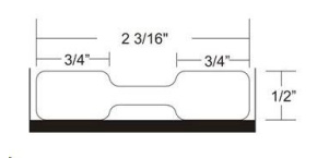 Zebra ZipShip 8000D Jewelry, label roll, synthetic, 56x13mm