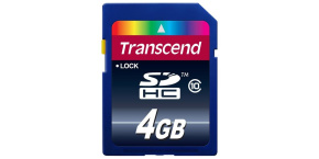 TRANSCEND SDHC karta 4GB Premium, Class 10