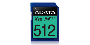 ADATA SDXC karta 512GB Premier Pro UHS-I U3 Class 10 (R:95/W:60 MB/s)