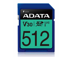 ADATA SDXC karta 512GB Premier Pro UHS-I U3 Class 10 (R:95/W:60 MB/s)