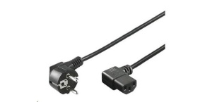 PREMIUMCORD Kabel napájecí 230V 3m úhlový 90st