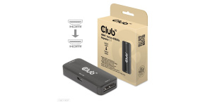 Club3D Adaptér aktivní HDMI 4K60Hz (F/F), černá