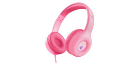 TRUST sluchátka Nouna Kids Headphones, Růžová