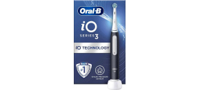 Oral-B iO Series 3 Matt Black elektrický zubní kartáček, magnetický, 3 režimy, tlakový senzor