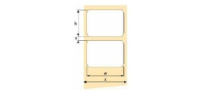 OEM termoetikety 100mm x 126mm termoetikety, cena za 500 ks