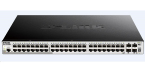 D-Link DGS-1510-52XMP 52-Port Gigabit Stackable PoE Smart Managed Switch including 4 10G SFP+, 370W PoE budget