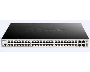 D-Link DGS-1510-52XMP 52-Port Gigabit Stackable PoE Smart Managed Switch including 4 10G SFP+, 370W PoE budget