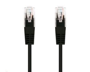 C-TECH kabel patchcord Cat5e, UTP, černá, 2m