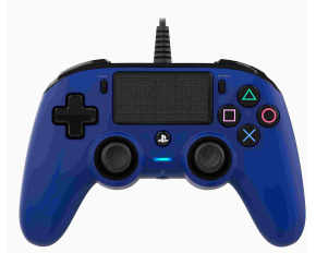 Nacon Wired Compact Controller - ovladač pro PlayStation 4 - modrý