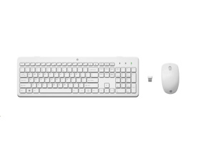 HP 230 Wireless Mouse and Keyboard Combo (White) CZ/SK - bezdrátová klávesnice a myš