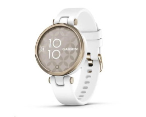 Garmin hodinky Lily Sport Cream Gold/White Silicone Band