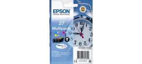 EPSON ink Multipack 3-colour "Budík" 27 DURABrite Ultra Ink