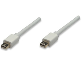 MANHATTAN kabel Mini DisplayPort, Male to Male, 1m, White