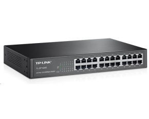 TP-Link switch TL-SF1024D (24x100Mb/s, fanless)