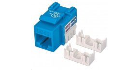 Intellinet Cat6 Keystone Jack, UTP, Blue, Punch-down