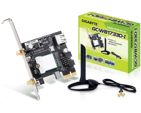 GIGABYTE GC-WB1733D-I, WiFi 802.11ac, Bluetooth 5, PCIe, Dual Band, 1734 Mbps