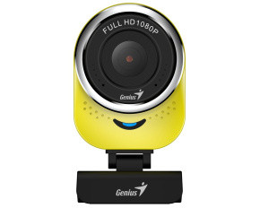 GENIUS webkamera QCam 6000/ žlutá/ Full HD 1080P/ USB2.0/ mikrofon