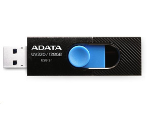 ADATA Flash Disk 32GB UV320, USB 3.1 Dash Drive, černá/modrá