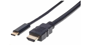 Manhattan kabel USB-C na HDMI, 2m, černá