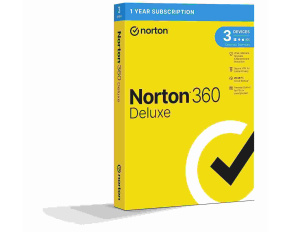 NORTON 360 DELUXE 25GB +VPN 1 uživatel pro 3 zařízení na 1 rok BOX