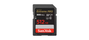 SanDisk MicroSDXC karta 512GB Extreme PRO (R:300/W:260 MB/s, UHS-II, C10, V90)