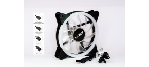 1stCOOL Fan AURA EVO Dual Ring ARGB ventilátor 12cm