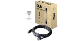 Club3D Kabel certifikovaný DisplayPort 1.4, HBR3, 8K60Hz (M/M), 3m, 28 AWG