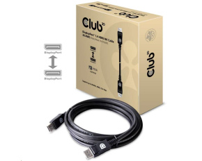 Club3D Kabel certifikovaný DisplayPort 1.4, HBR3, 8K60Hz (M/M), 3m, 28 AWG