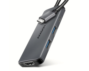 AXAGON HMC-5H8K, USB 5Gbps hub, 2x USB-A, USB-C, HDMI 8k/30Hz, PD 100W, kabel USB-C 15cm