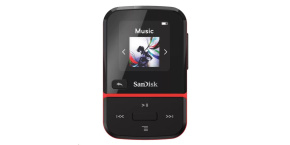 SanDisk Clip Sport Go MP3 Player 16GB, Red