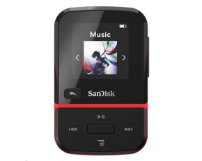 SanDisk Clip Sport Go MP3 Player 16GB, Red