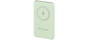 VERBATIM Powerbanka Charge 'n' Go, Magnetická, 5000 mAh, USB-C, Zelená